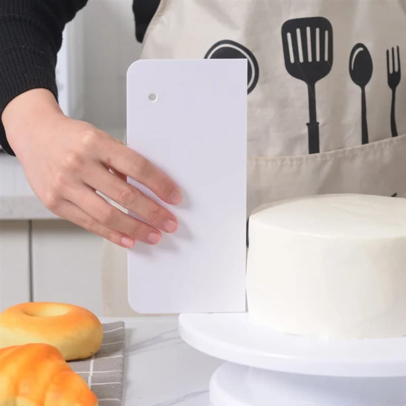 Ensemble de grattoirs à gâteaux, crème au beurre professionnelle plus lisse pour la décoration des gâteaux-idéal pour la crème, Fondant-AT64