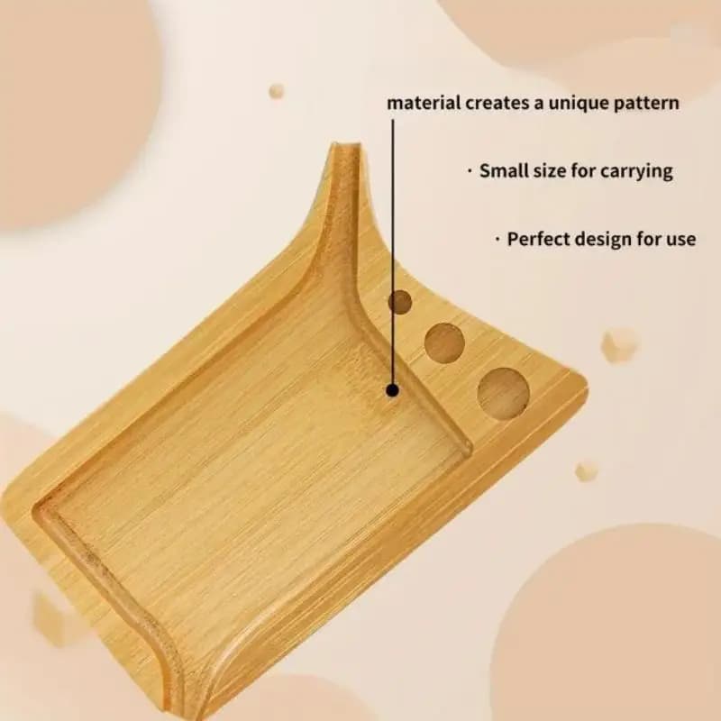 Plateau à rouler en bois pour herbes et tabac