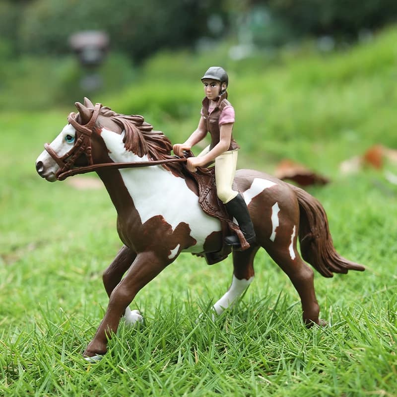 Jouet réaliste de figurine d'action de cheval sauvage-modèle d'animaux à collectionner pour les enfants cadeau parfait