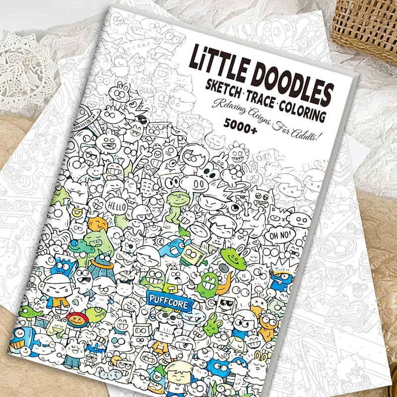 Un livre de base conçu spécifiquement pour les enfants de 3 ans et plus, mettant en valeur la créativité dans le gribouillage, le coloriage et le dessin.