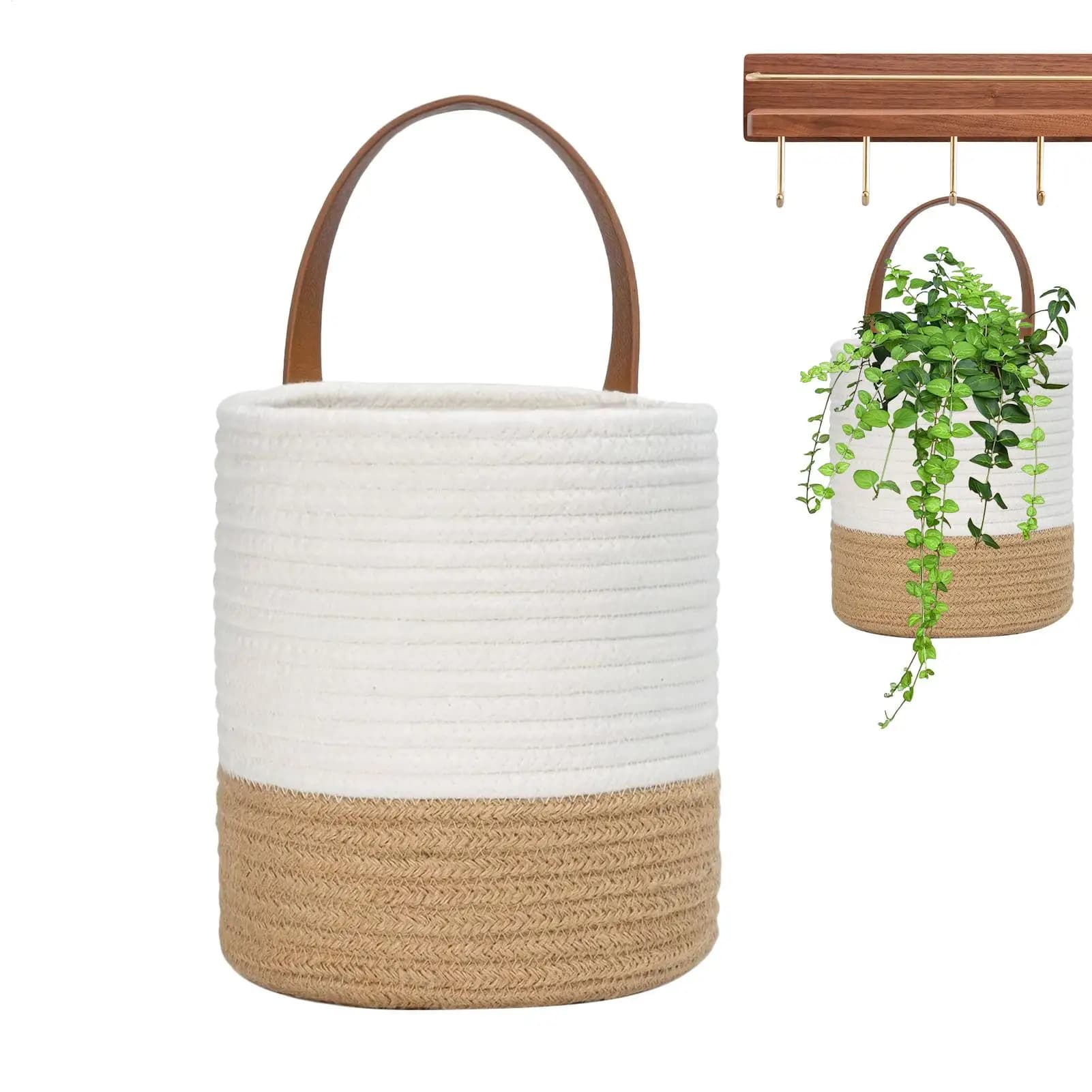 Panier en corde tressée pour l'organisation