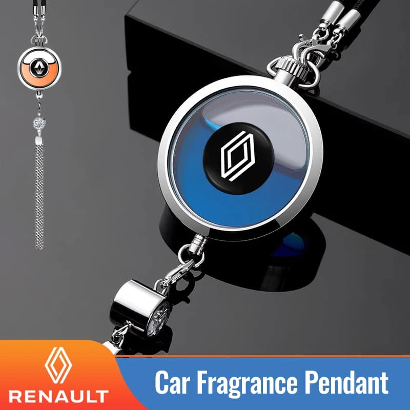 Diffuseur d'air de haute qualité avec logo de voiture, pendentif parfumé, rafraîchisseur d'air pour Renault Clio Koleos Megane Espace QM6 Kadjar Captur, porte-clés