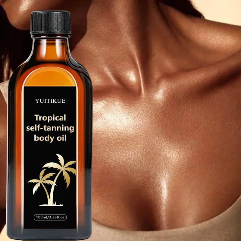 Huile Corporelle Auto-Bronzante Tropicale 100ml – Sans Soleil