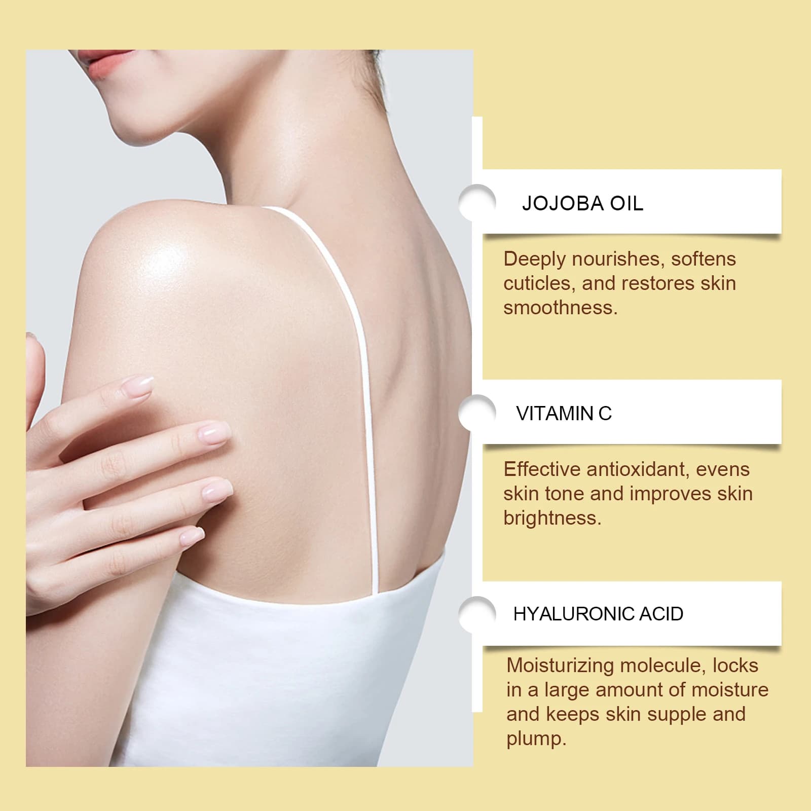 Jojoba huile essentielle naturelle Massage corporel huile hydratante relaxante Anti-séchéité parfum nourrissant produit de soin de la peau