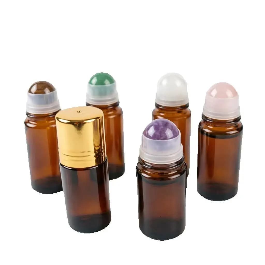 Bouteilles à bille en quartz de 50 ml pour huiles essentielles