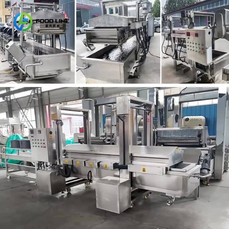 Friteuse à air et autocuiseur professionnel 220V sans huile en acier inoxydable personnalisé pour frites et poulet – Haute productivité