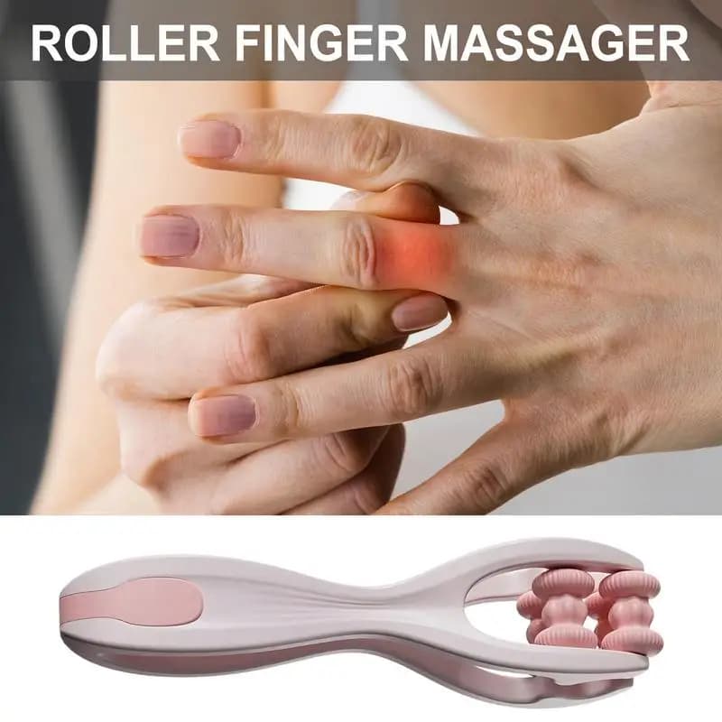 Rouleaux masseur de doigts Mini masseur d'articulations de doigts avec poignée élastique pour la Circulation sanguine des doigts et outils de Relaxation musculaire