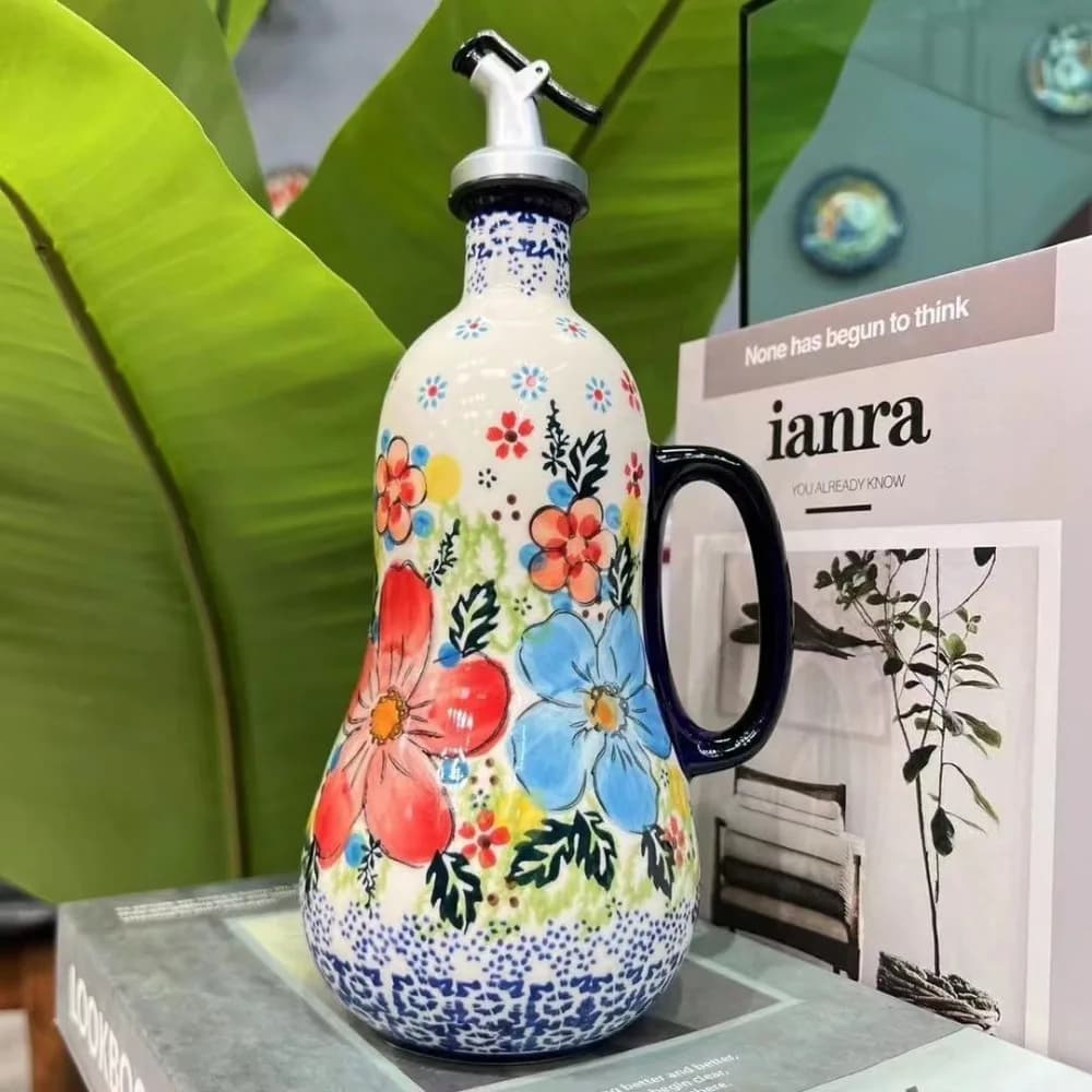 Pot d'huile en céramique