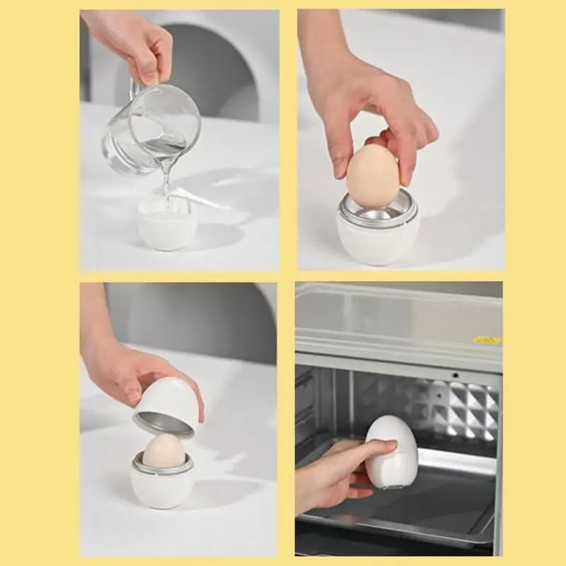 Cuiseur à vapeur pour micro-ondes, capacité de 1/4 œufs, facile et rapide, 5 Minutes, dur ou doux, outils de cuisine bouilli