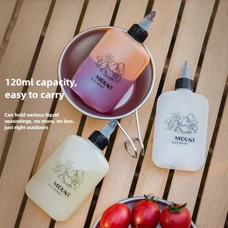 Bouteille d'huile extérieure emballage Portable petit Pot d'huile bouteille de vinaigre bouteille de Sauce soja Camping bouteille d'assaisonnement scellée anti-fuite