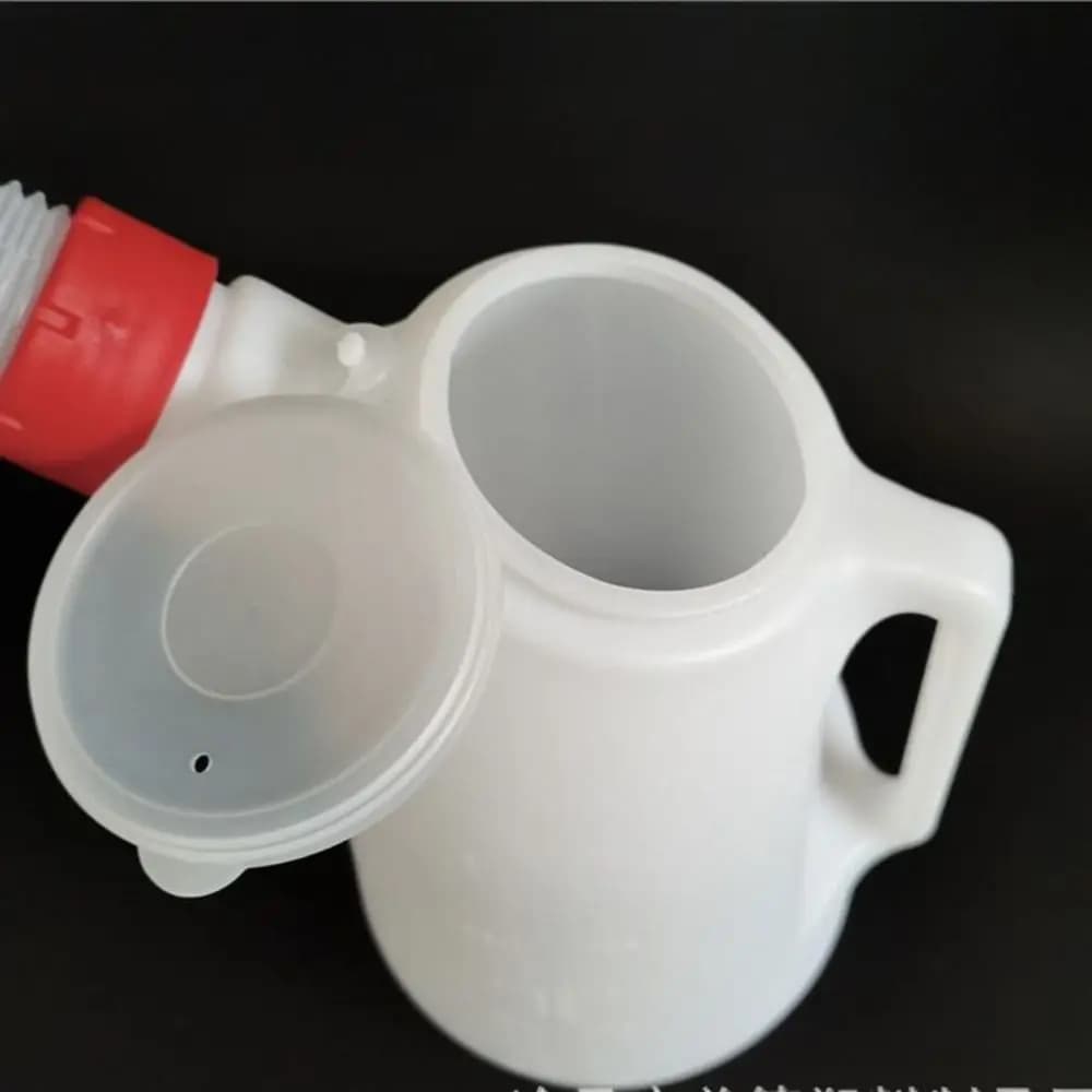 Pichet de mesure d'huile en plastique 1.2/2/3/4/5 litres avec bec verseur récipient huileur plastique huileur Pot d'huile pour voiture moto