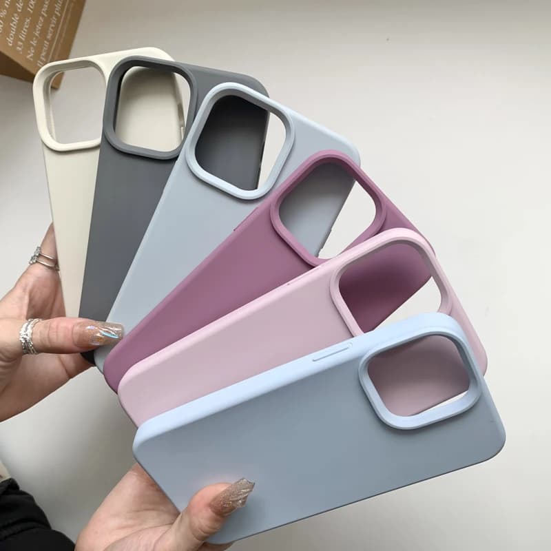 Coque en Silicone liquide pour Apple iPhone 15 16 14 13 12 11 17 Pro Max 17 Air 16 Plus