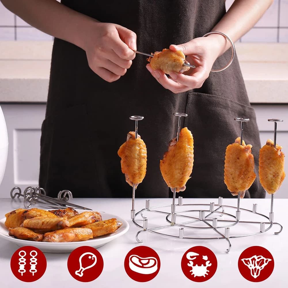 Grilles de friteuse à air pour Ninja Foodi, supports de déshydratation, support de friteuse à air, accessoires de cuisine, 6/8 pintes, modules