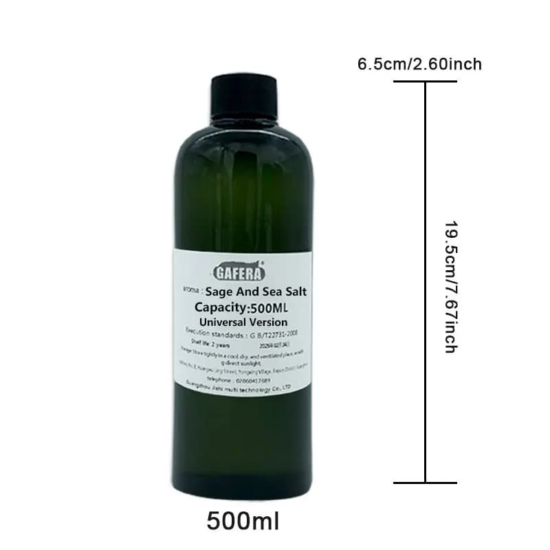 GAFERA 500 ml (16, 9 fl.oz) huile essentielle de sauge et de sel de mer-pour tous les diffuseurs sans eau