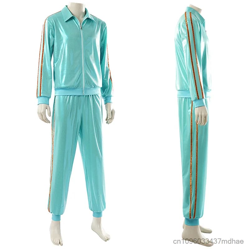 Costume de scène rétro disco pour adultes unisexe, années 80, paillettes, hip hop, performance de danse, costume de sport pour streetwear, club, fête musicale
