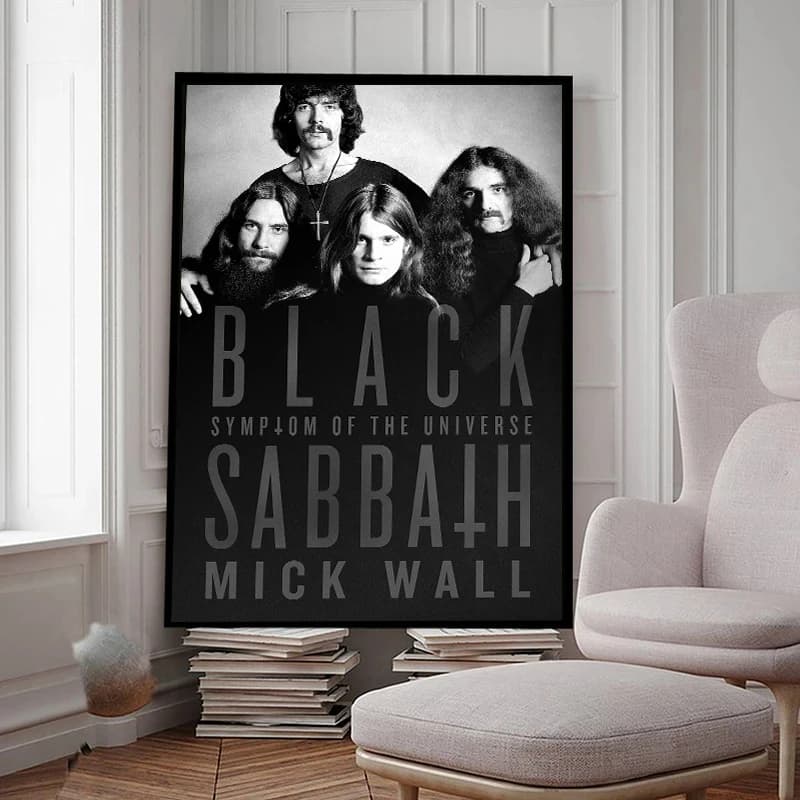 Black-Sabbath Rock Band Affiches, RapMetal Style Music, Rap Canvas Wall Art, Gérer les impressions et la peinture, Chambre Art Home Decor