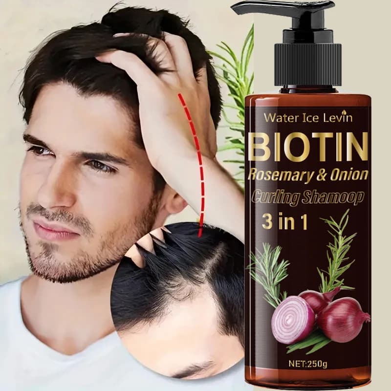 Shampoo à la biotine 3-en-1
