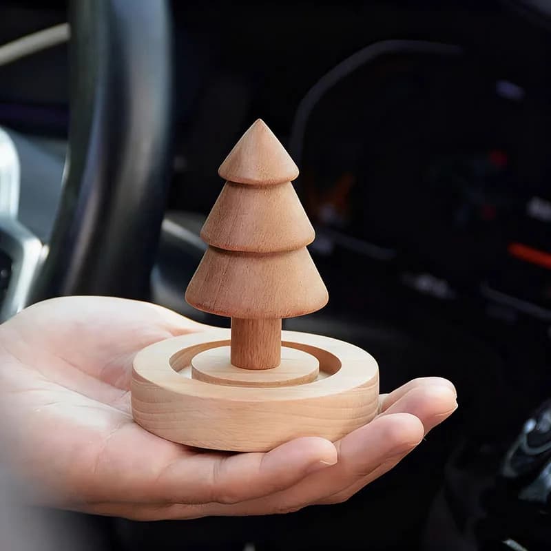 Diffuseur d'arôme d'huile essentielle d'arbre de noël, Grain de bois naturel, décoration de voiture, maison, hôtel, cadeau, désodorisant, diffuseur d'huile essentielle