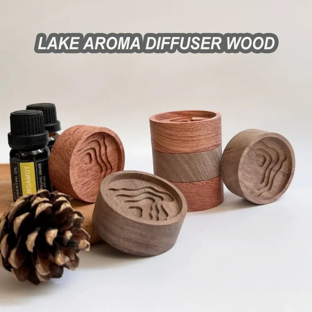 Diffuseur d'huiles essentielles en bois portable, pour un sommeil rafraîchissant, diffuseur d'arômes en bois à libération lente, longue durée, senteur florale