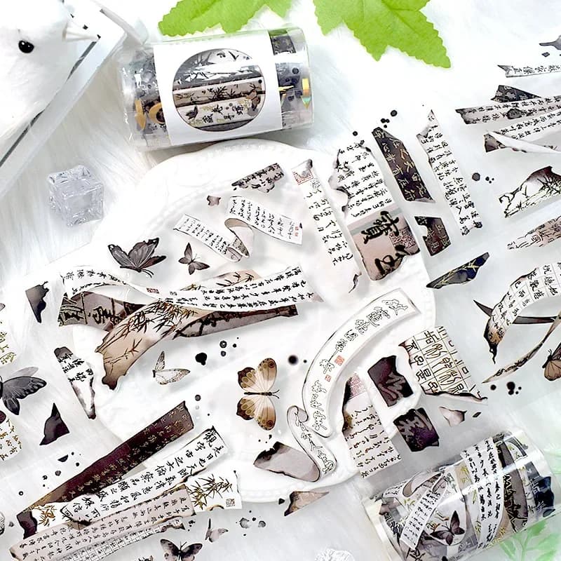 Ruban de masquage esthétique Kawaii Washi pour scrapbooking