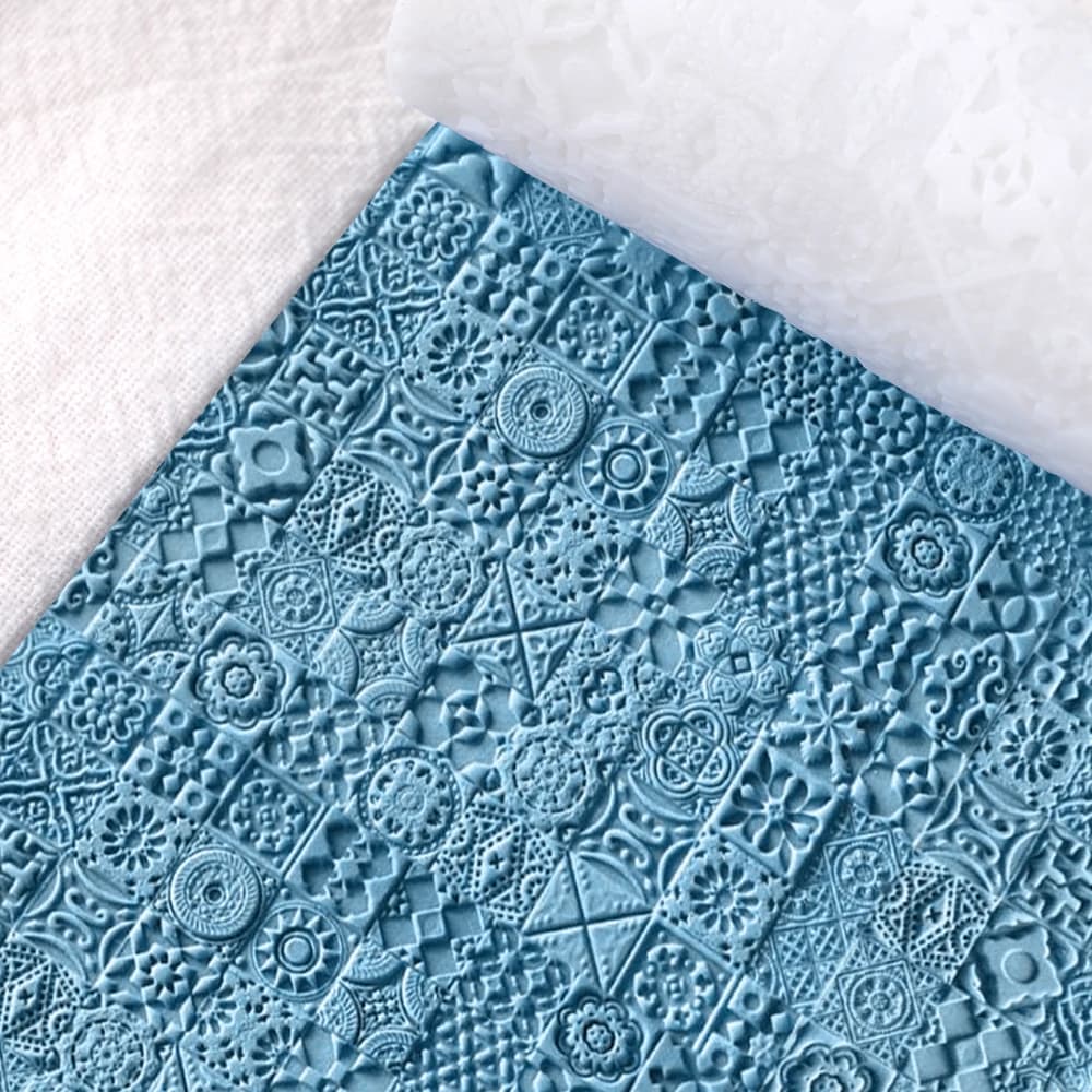Rouleau de Texture florale Vintage en plastique Durable, rouleau de Texture florale Vintage pour motifs d'argile polymère, boucles d'oreilles, fabrication de bijoux, bricolage