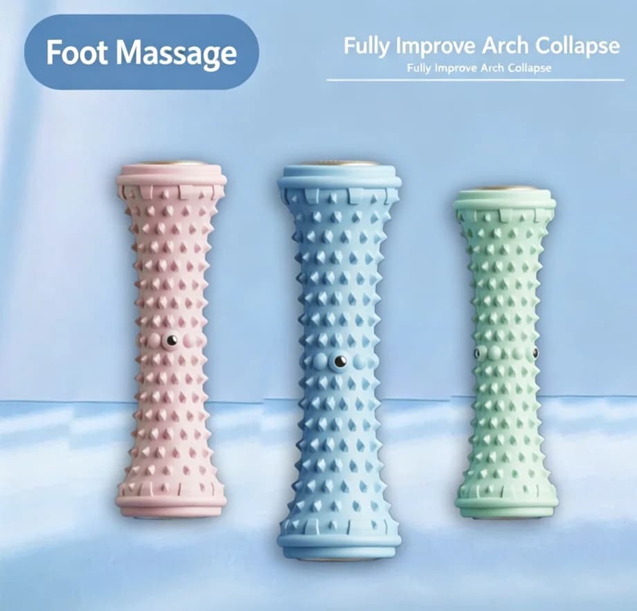 Rouleau de massage pour les pieds, rouleau de massage plantaire, entraîneur pour pieds plats - adapté aux passionnés de yoga et de fitness