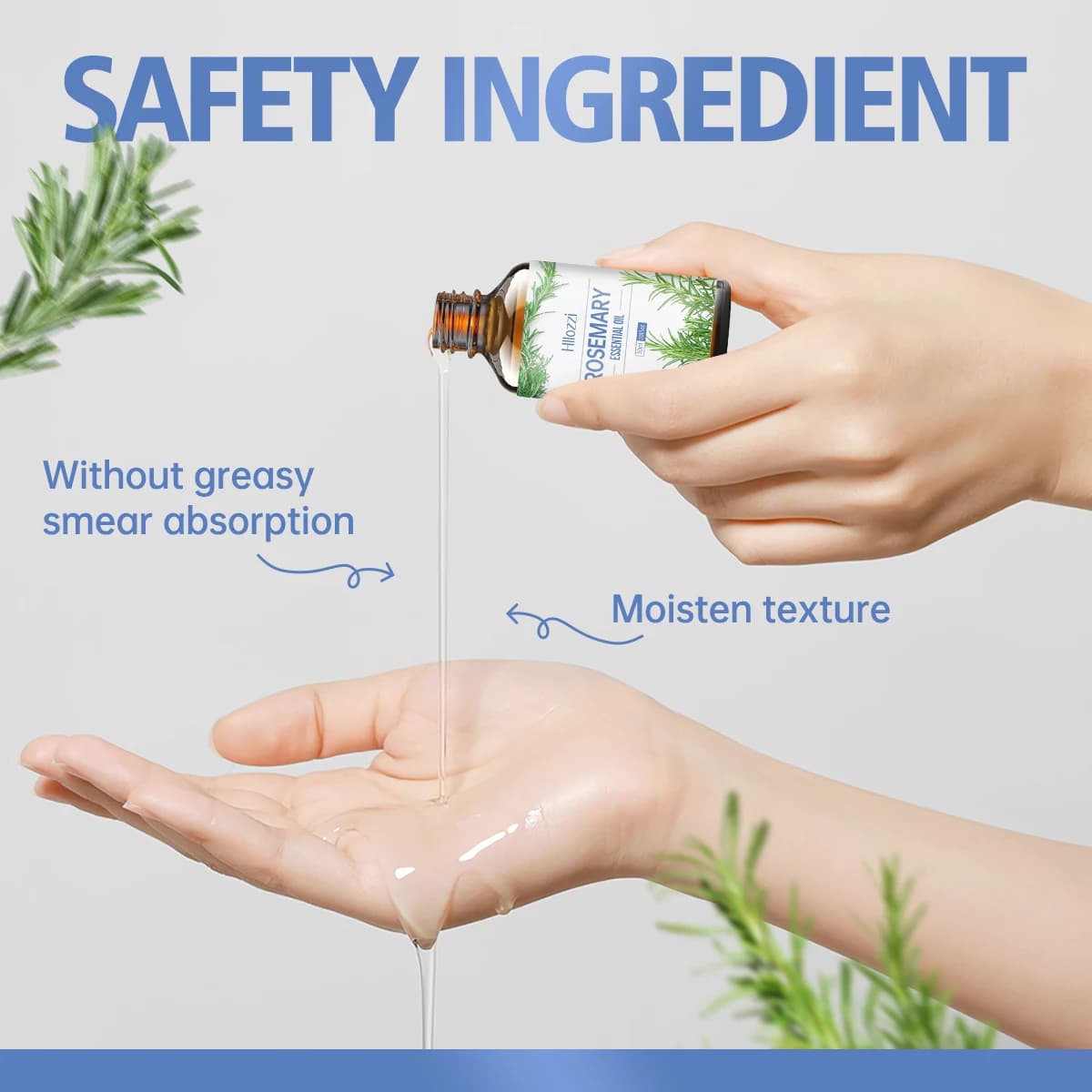 Huile essentielle de romarin, soins capillaires, massage du cuir chevelu, soins de la peau, huile essentielle de haute qualité, adaptée à tous les types de cheveux, soins nourrissants