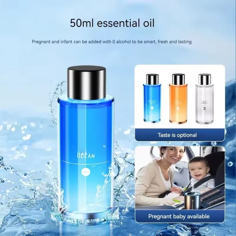 Diffuseurs de parfum de voiture pour salle de voiture, diffuseur d'aromathérapie de château essentiel, machine à parfum sans eau, arrêt automatique, 50ml