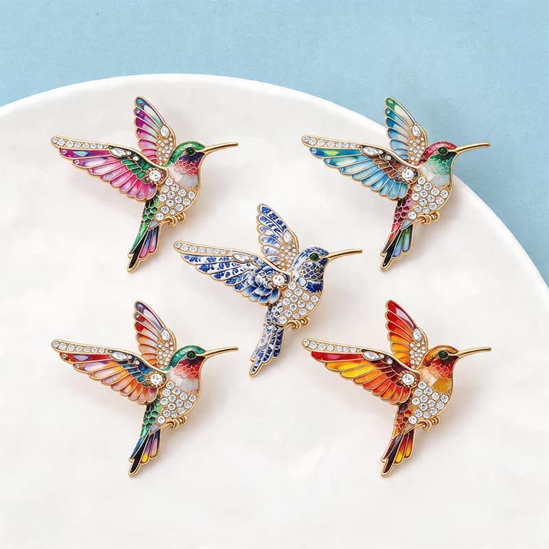 Wuli&baby – broches en forme de colibri pour femmes