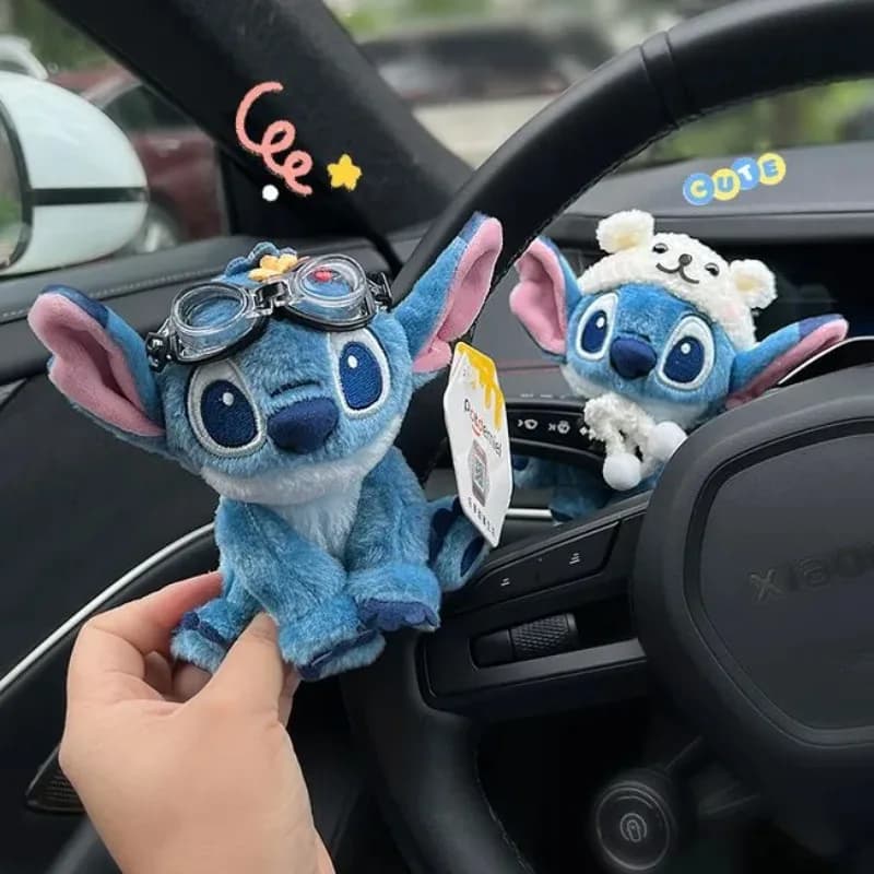 Figurine de voiture Lilo & Stitch, accessoires imprimés dessin animé, figurine décorative Kawaii pour essuie-glace, figurine de voiture pour clignotant, cadeaux de fêtes