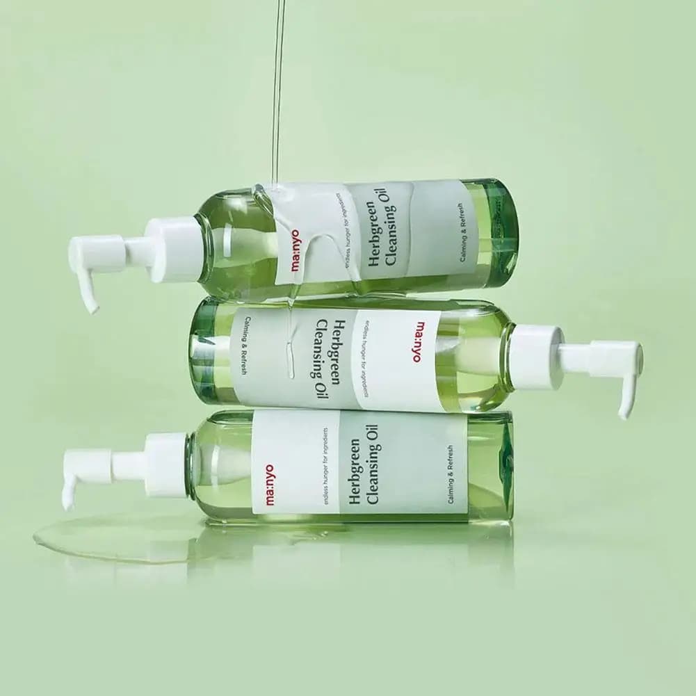 Huile nettoyante en profondeur par Ma:nyo dissout efficacement les impuretés le maquillage des Pores réduit les points noirs huile démaquillante douce et puissante