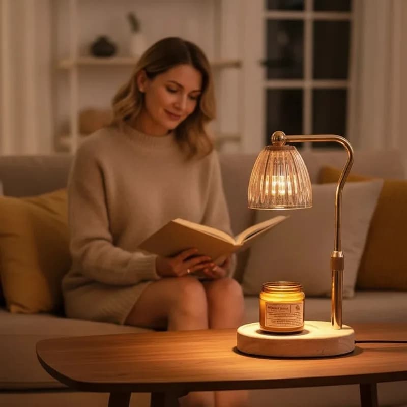 AC-220V aromathérapie bougie lampe chauffante désodoriser 50W Dimmable café lumière ambiante atmosphère romantique bureau lampe décorative