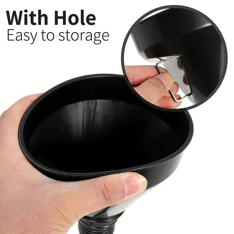 1 entonnoir multifonctionnel flexible : outil de vidange d'huile anti-fuite avec large ouverture et poignée pour automobile