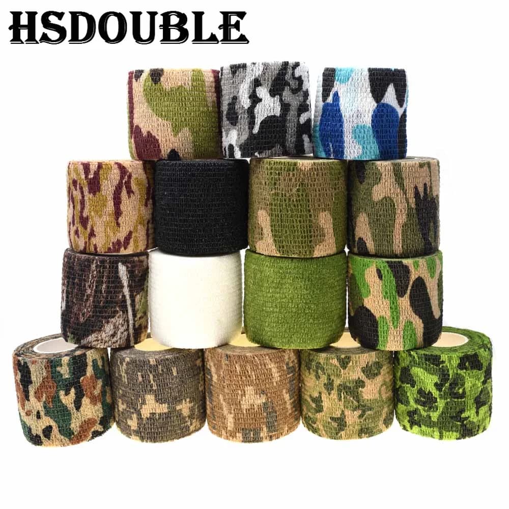 1 rouleau U Pick 4.5m * 5cm imperméable en plein air Camouflage randonnée Camping chasse