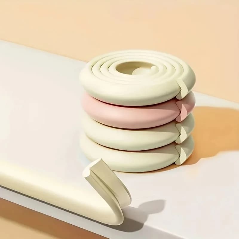 1 rouleau de protection d'angle de table - Fabriqué en matériau durable, longueur totale 78,74 pouces, protection d'angle souple pour bordure de table domestique