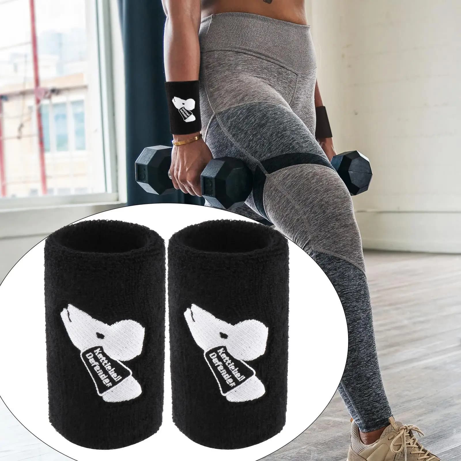 2 protège-poignets Kettlebell, enveloppe de protection d'avant-bras pour hommes et femmes, sport