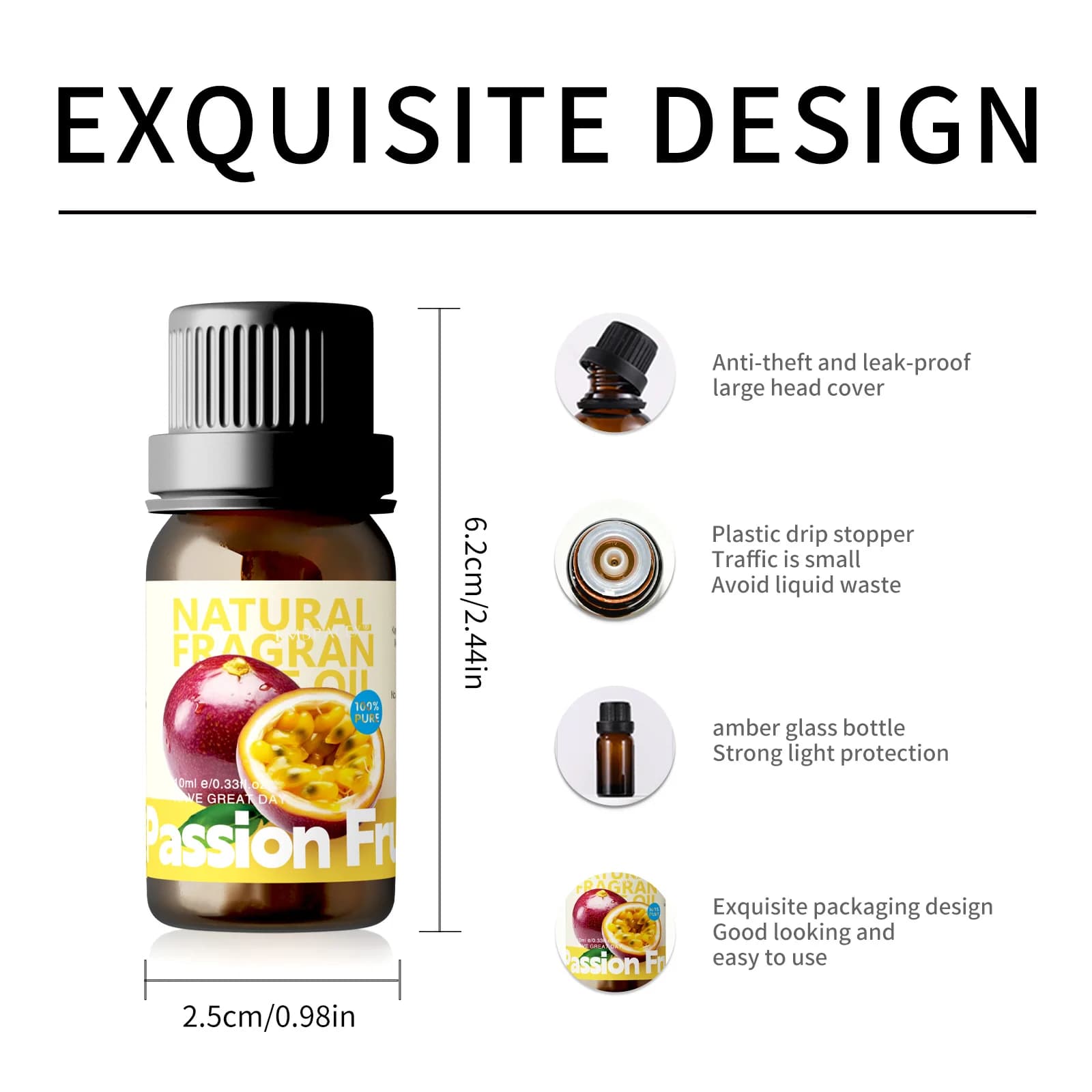 Huiles essentielles de fruit de la passion 10 ml