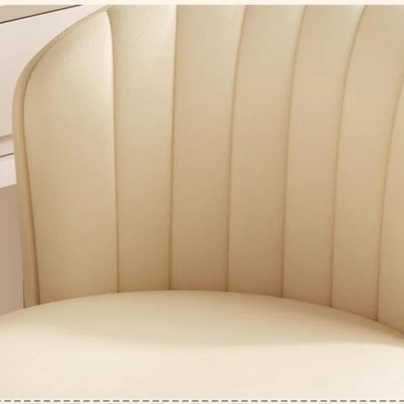 360 °   Chaise rotative tabouret de maquillage chambre coiffeuse chaise hauteur réglable avec roues dossier chaises chaise en cuir