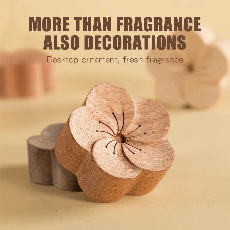 Diffuseur d'Arôme de Fleurs en Bois pour Décoration de Maison