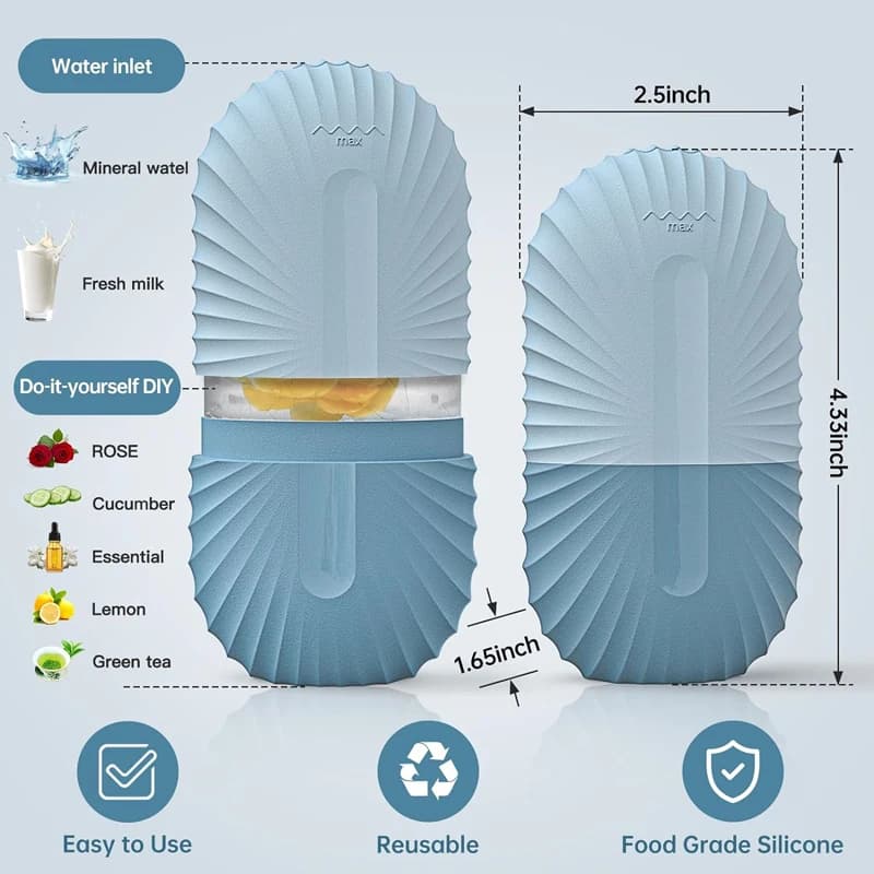 Moule à glaçons en silicone pour massage facial