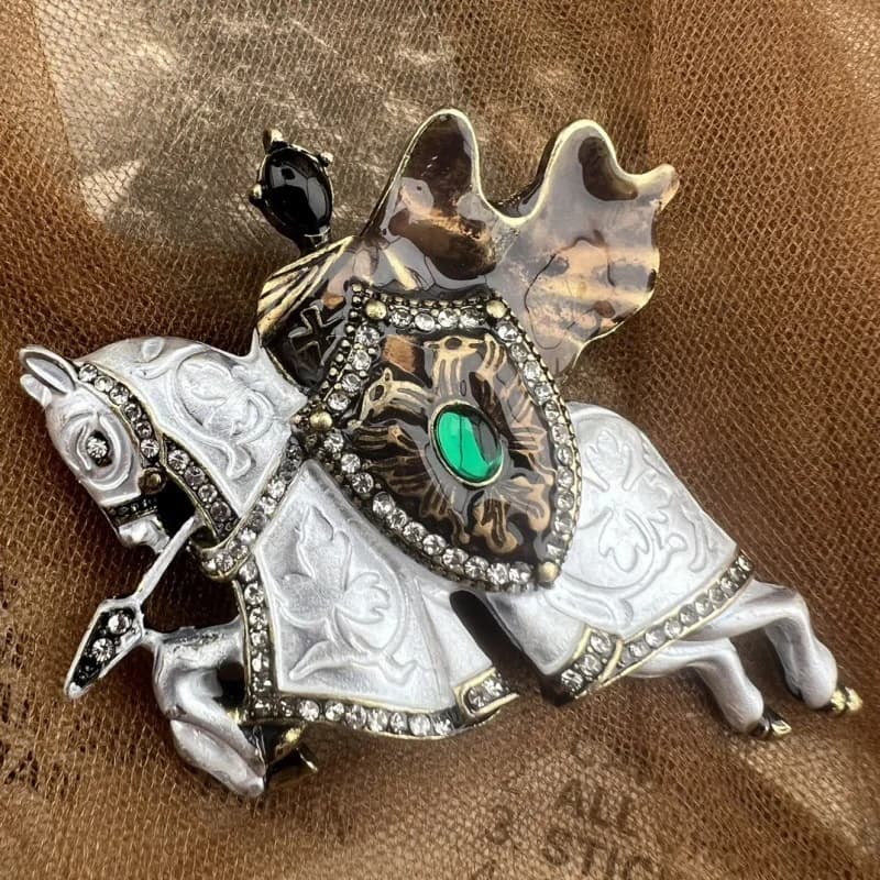 Broches de luxe baroques à motif cheval et licorne pour hommes et femmes, bijoux et accessoires, cadeaux de mariage, de fêtes et de soirées
