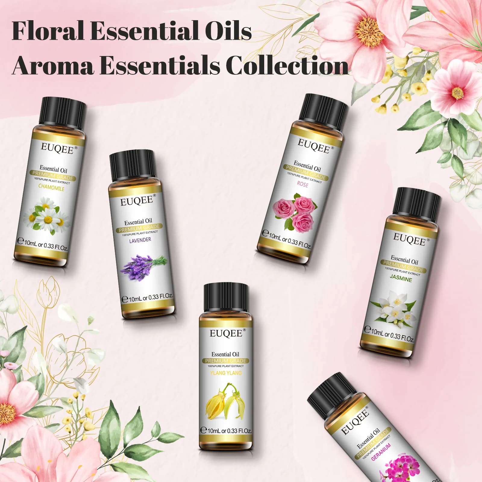 EUQEE – ensemble d'huiles essentielles série florale