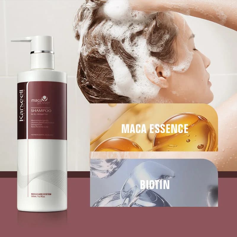 Karseell 500 ml shampooing à l'huile d'argan extrait de plantes