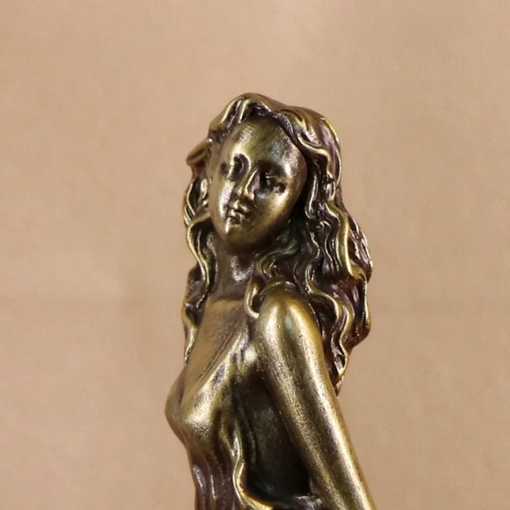Figurine de jeune fille Sexy en résine, Sculpture de déesse grecque, Statue de vénus, maison européenne, salon, décoration d'étagère de bureau