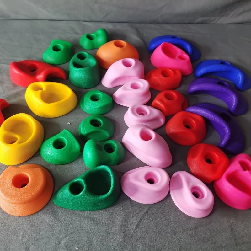 30 pièces/ensemble d'escalade tients bois mur escalade pierres jouets enfants aire de jeux jeu main pieds tenir poignée Kit extérieur intérieur jeu