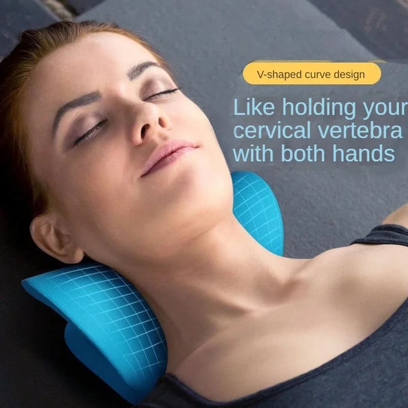 Colonne cervicale extensible cou épaule relaxant Relaxation musculaire cervicale épaule Massage oreiller colonne vertébrale Correction cou masseur