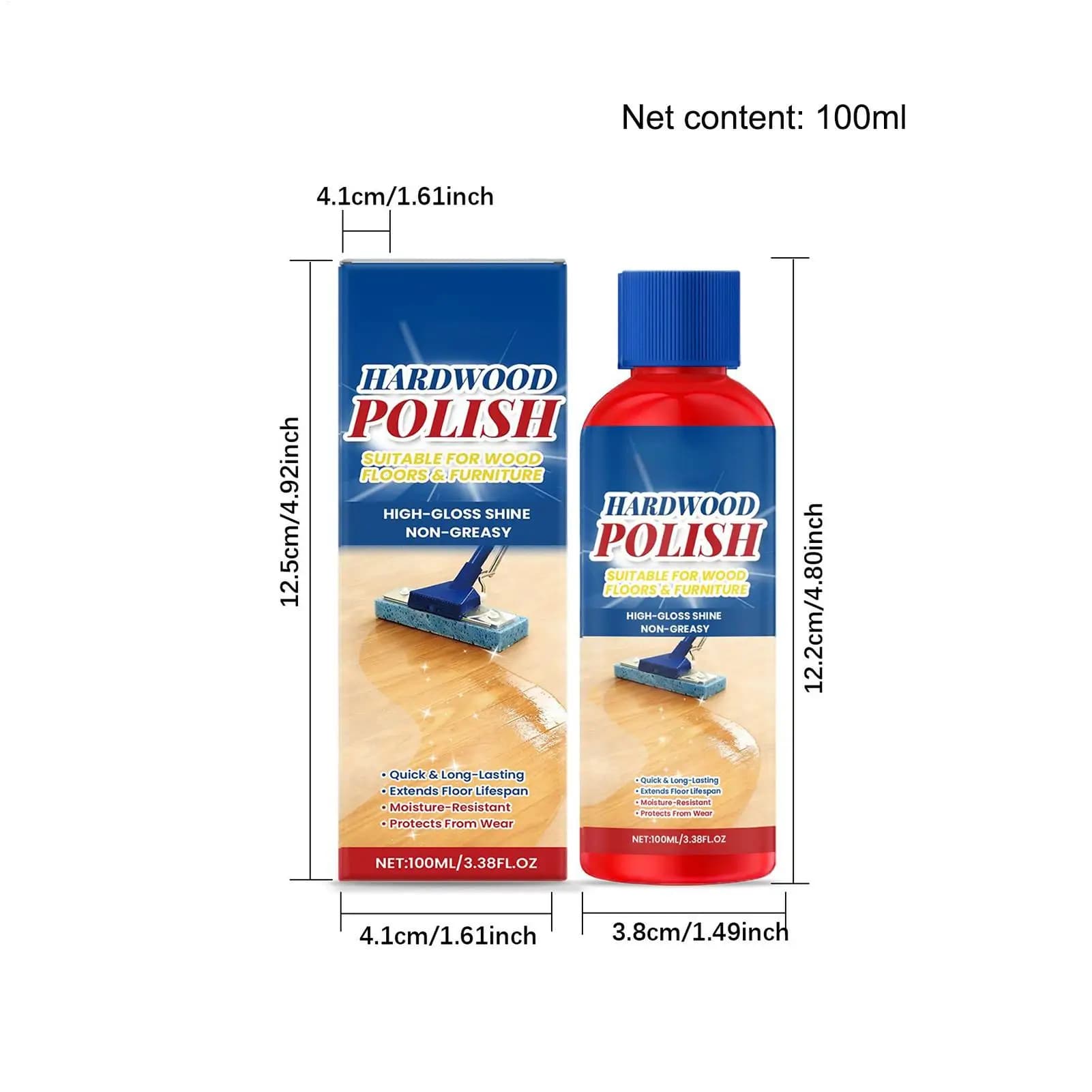 Nettoyant imperméabilisant pour parquet en bois dur, éliminateur de taches, lustrant pour sols stratifiés, pour chambre, entrée, salon, appartement