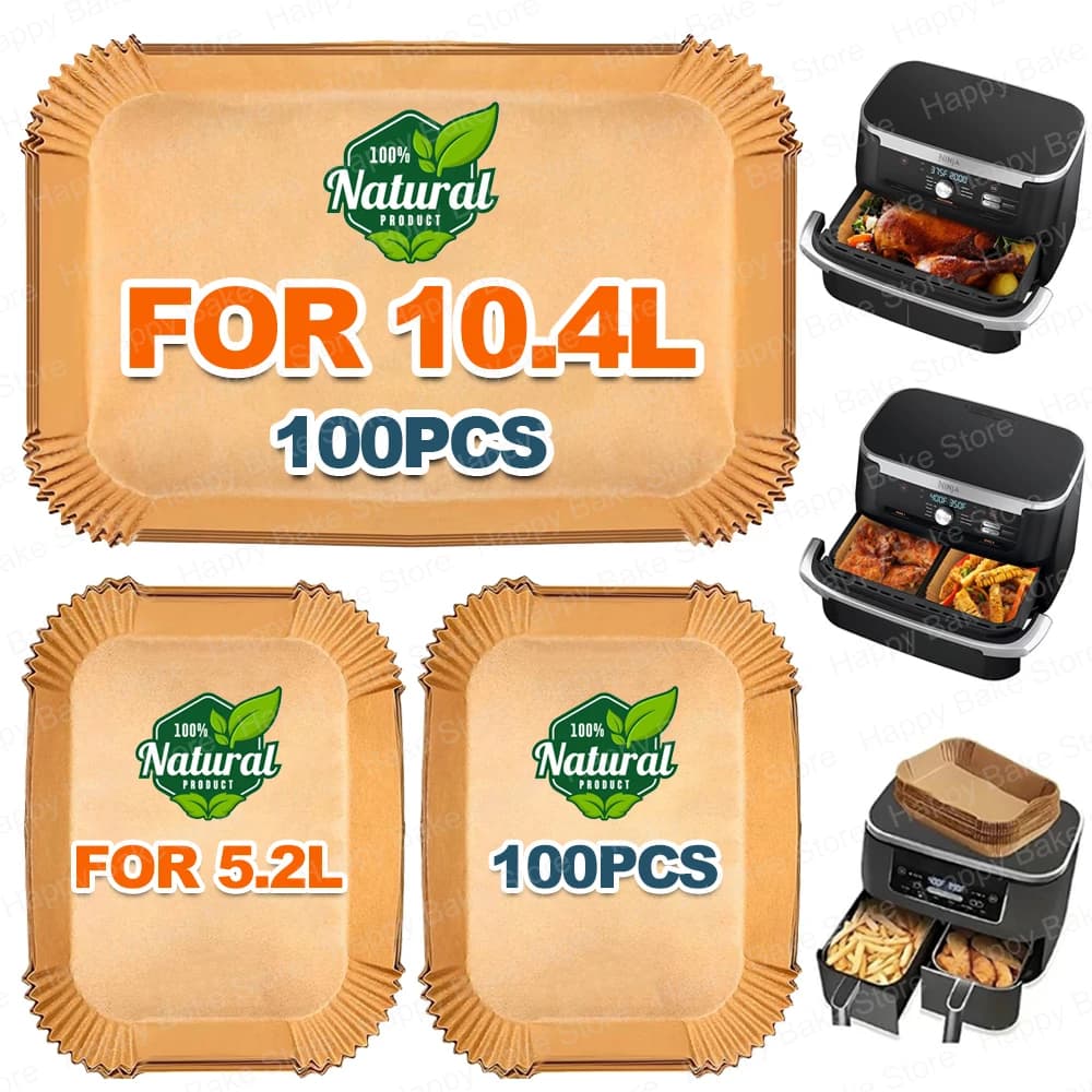 Papier de cuisson jetable pour friteuse à air Ninja Foodi Flex