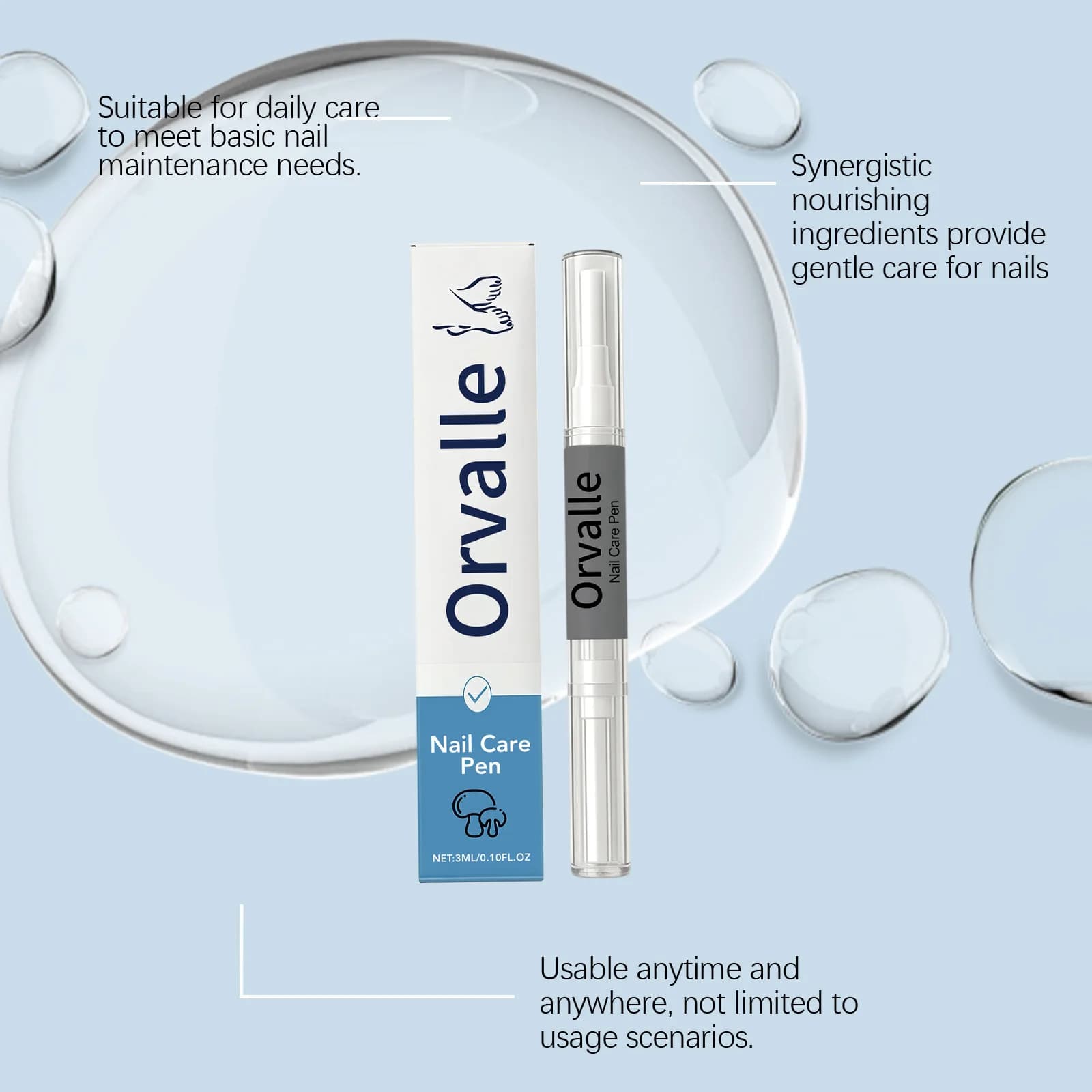 Stylo réparateur d'ongles, nourrissant, renforce les ongles, anti-sécheresse, prévient les fissures, traitements de croissance des ongles, sérum réparateur d'ongles