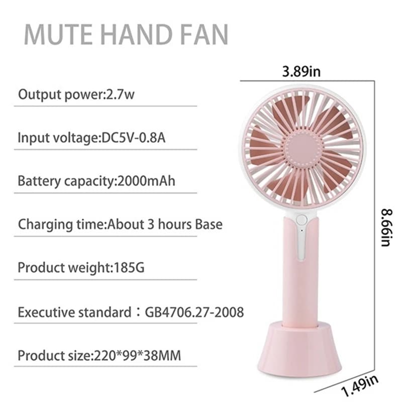 Ventilateur portatif avec base